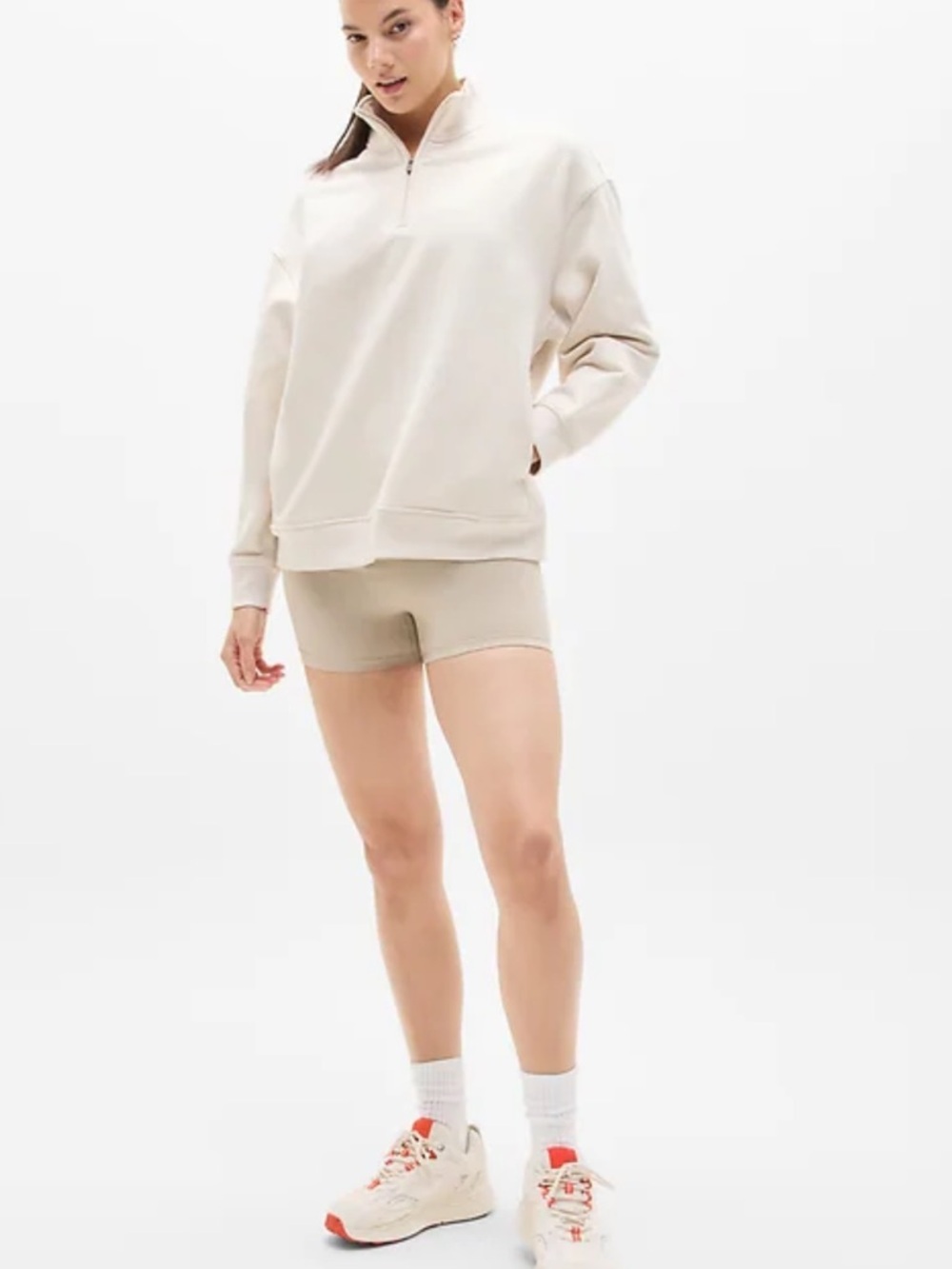 NEW - Athleta Forever Fleece 1/4 Zip Sweatshirt size Small